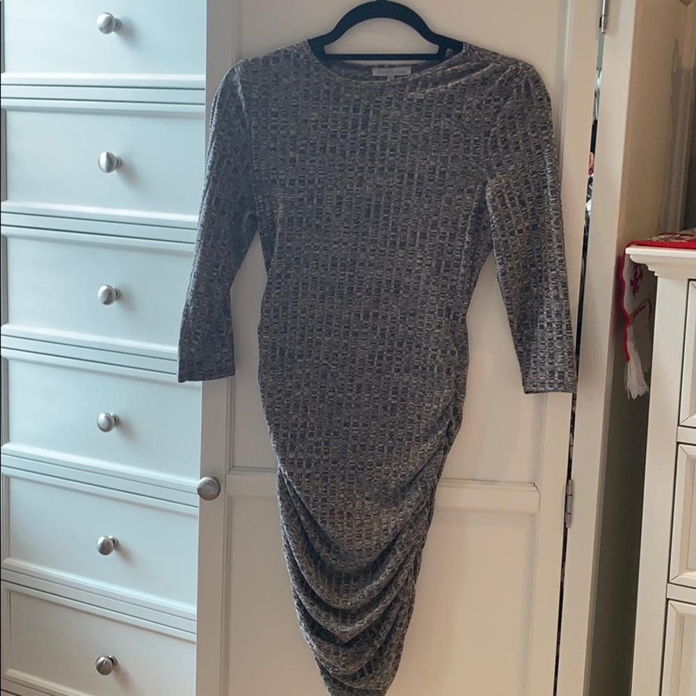 Charlotte Russe gray ruched dress - Picture 2 of 5